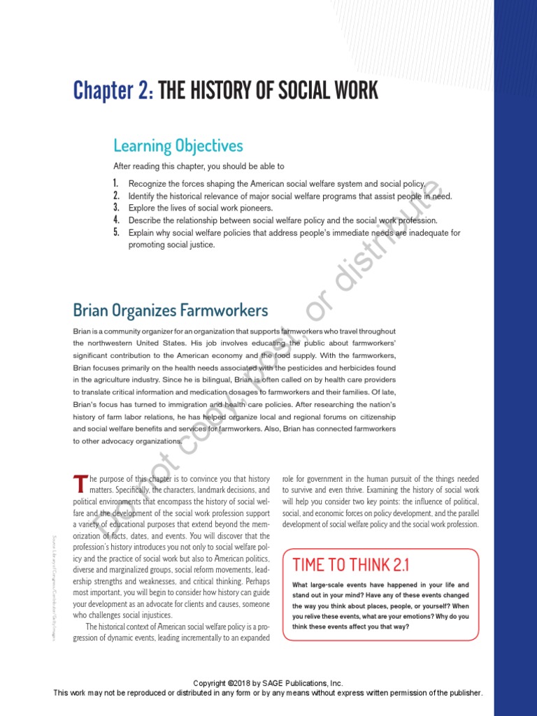 Post, or Distribute: The History of Social Work | PDF | Welfare ...