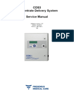 Cds3 Concentrate Delivery System Service Manual: Software Version: 1.01 Edition: 2A-2015 Part No.: M57 003 1