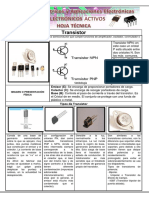 FORMATO HOJA TÉCNICA ELEMENTOS ACTIVOS Transistores PDF