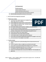 Checklist For Making Good Assessments: 1. Is The Assessment Sufficiently Transparent?