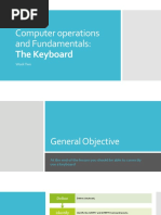 Computer Operations and Fundamentals:: The Keyboard