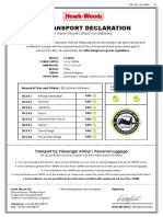 VL-M150 - Air Transport Declaration