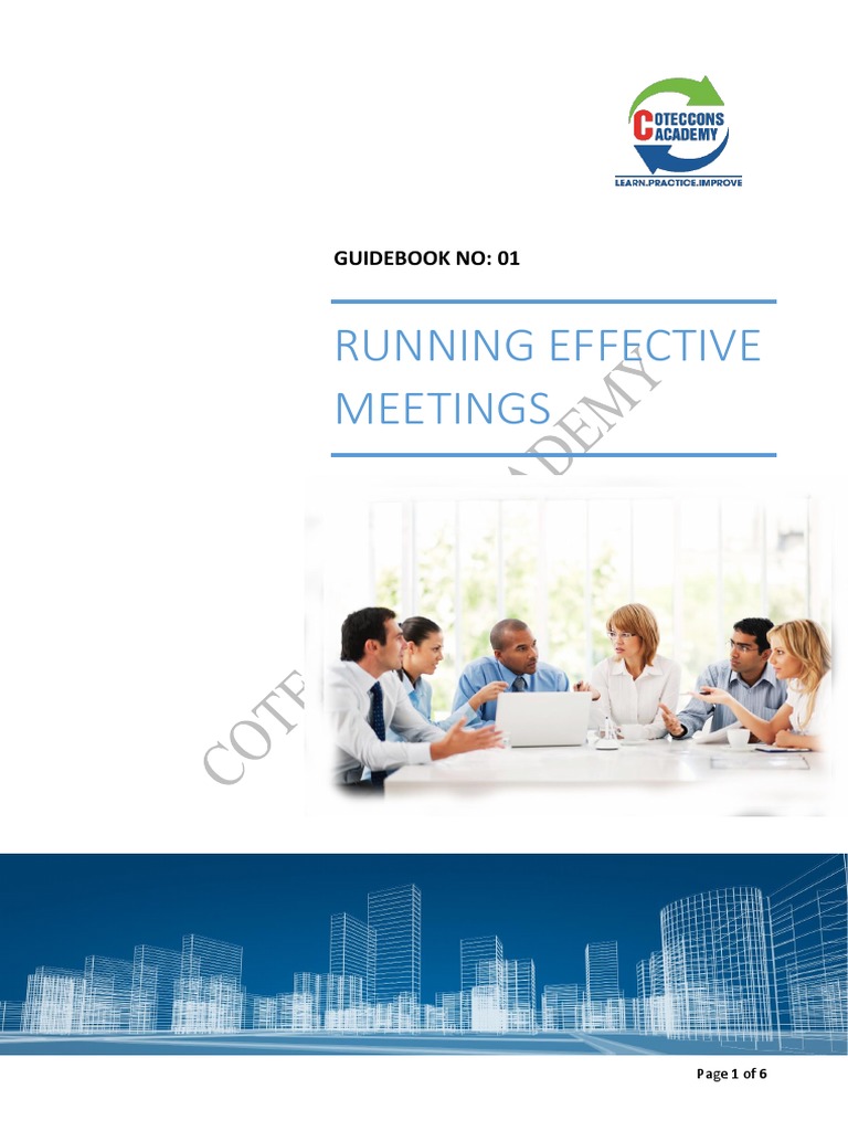 Effective Meeting Guidelines | PDF | Business | Communication