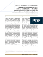 Aulas de História e Os Direitos Das Crianças e Dos Adolescentes - Entre Possibilidades e Desafios - Humberto Da Silva Miranda