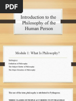 Introduction To The Philosophy of The Human Person Module 1 | PDF ...