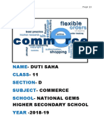 Commerce PROJECT For CLASS 11