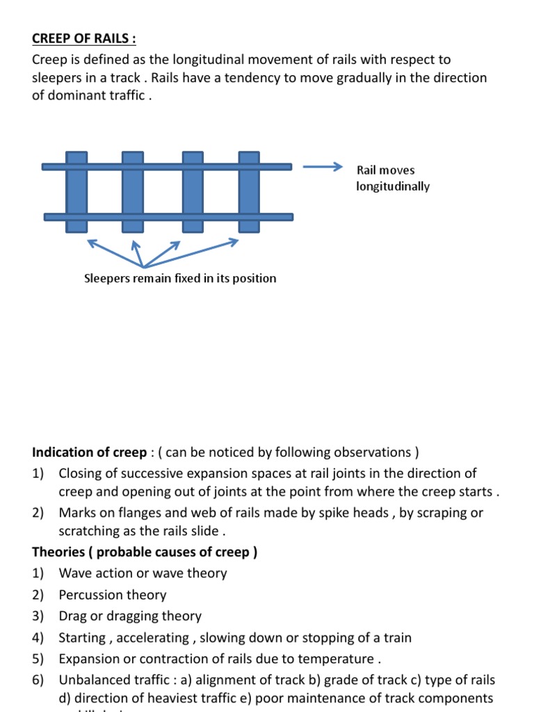 Understanding Rail Creep and Wheel Coning | PDF | Track (Rail Transport ...