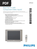 Real Flat TV With Component Video Inputs!