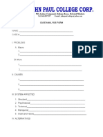 Case Analysis Form