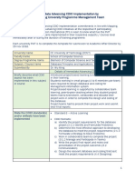 Immediate Advancing CDIO Implementation by Participating University Programme Management Team