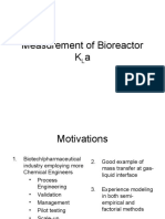 Measurement of KLa in Bioreactors