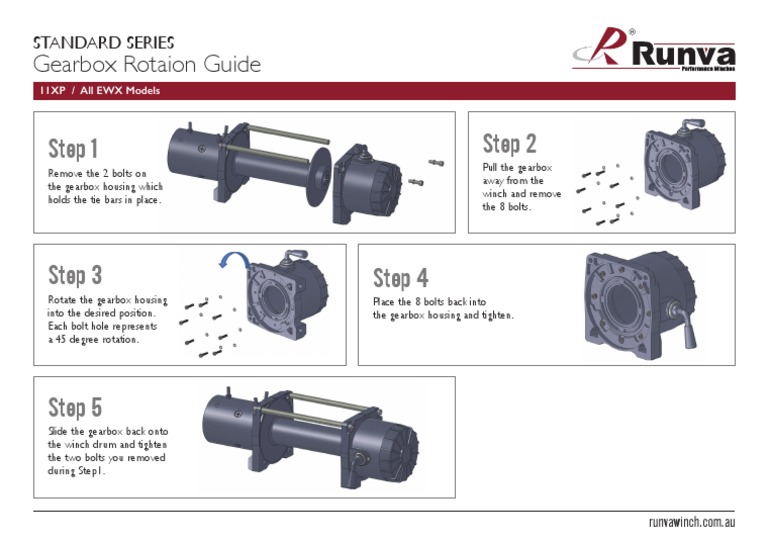 RUNVA Gearbox Rotation Standard PDF