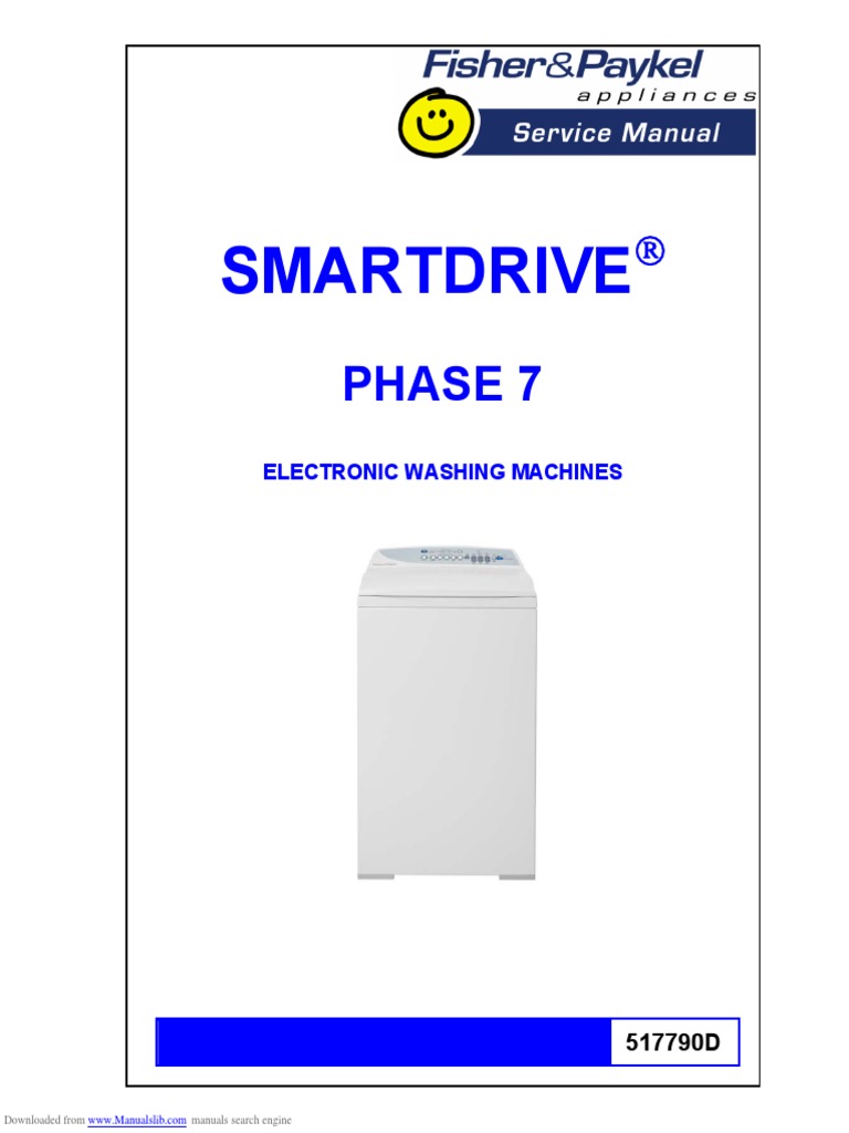 Smartdrive Phase 7 PDF Washing Machine Electric Motor