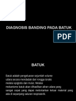 Diagnosis Banding Batuk
