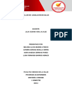 LEGISLACIÓN EN SALUD TRABAJO A.B.I.M