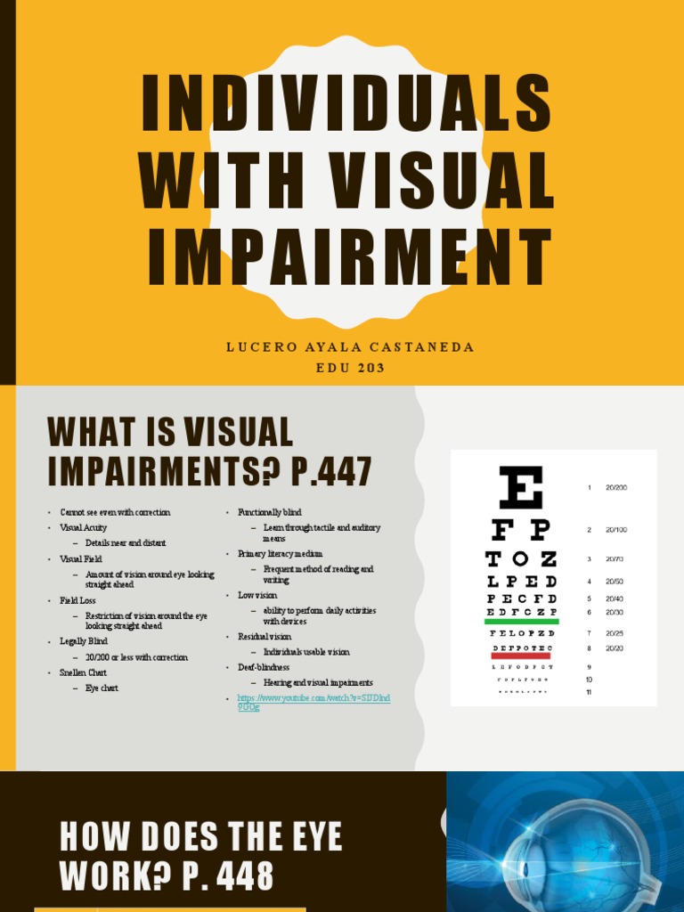 Understanding Visual Impairments | PDF | Visual Impairment | Eye
