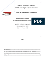 Linea de Tiempo Sobre La Sociologia