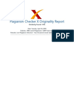 Plagiarism Checker X Report - 19% Similarity Found