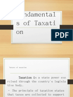 Fundamental S of Taxati On