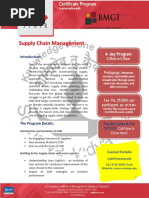 Supply Chain Management: 4-Day Program