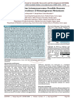 Mystery of Uterine Leiomyosarcoma Possible Reasons For The High Prevalence of Hematogenous Metastases