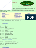 Catalog of Functions