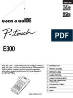 USER'S GUIDE P-Touch E300