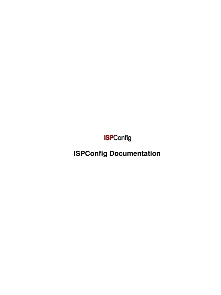 ISPConfig 3.1 Customer Manual | PDF