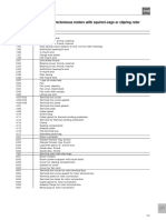 Spare Parts Summary Asynchronous Motors With Squirrel-Cage or Slipring Rotor