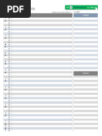 IC 2019 Daily Planner Template 9139