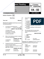VA-02 RC 1 Speed Reading With Solutions PDF