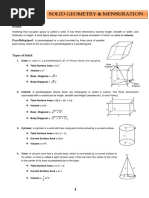 12 - Solid Geometry & Mensuration BBA