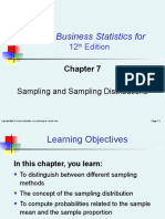 Basic Business Statistics For: 12 Edition