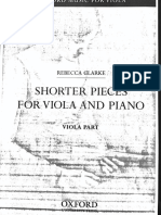 Shorter Pieces Rebecca Clarke Viola Part