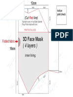 4 Layers 3D Face Mask Pattern PDF