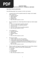 Chapter Three Descriptive Statistics Ii: Numerical Methods Multiple Choice Questions