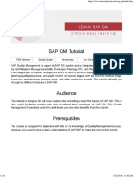 01 - SAP QM Tutorial - Tutorialspoint PDF