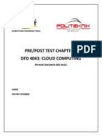 Pre/Post Test Chapter 2 DFD 4043: Cloud Computing: PN Nur Shuhada MD Rusli