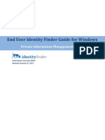 End User Identity Finder Guide For Windows