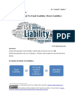 CC - Torts - Fault Liability&StrictLiability