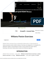 Physiotherapy-: Williams Flexion Exercises