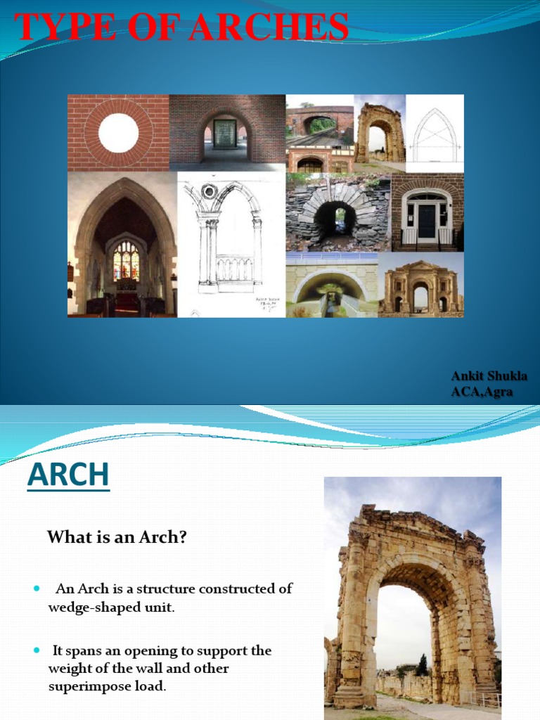Types and Classifications of Arches | PDF | Brick | Architectural Elements