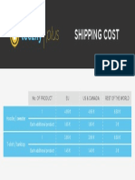 TZ Plus Shipping Costs PDF