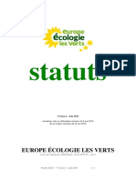 Statuts D'europe Ecologie Les Verts