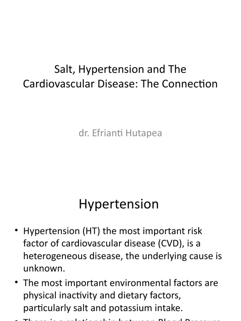 Salt Intake and Cardiovascular Risk | PDF