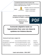 Commande Adaptative Basée Sur L'approximation Floue Pour Une Classe de Systèmes Non Linéaires Discrets