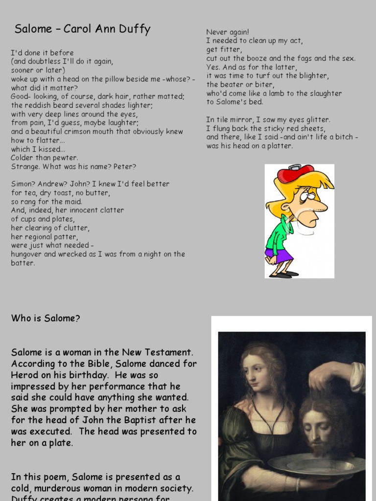 Salome Carol Ann Duffy PDF