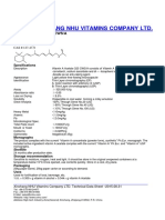 Xinchang Nhu Vitamins Company LTD.: Vitamin A Acetate 325 CWS/A