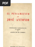 El pensamiento de Jose Antonio