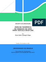 Análise Numérica de Mangas de Eixo para Veículos Baja Sae